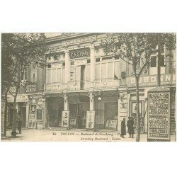 carte postale ancienne 83 TOULON. Le Casino Boulevard de Strasbourg 1911