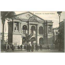 carte postale ancienne 83 TOULON. Le Grand Théâtre