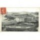 carte postale ancienne 83 TOULON. Le Port 1907 et Bateaux en cale sèche