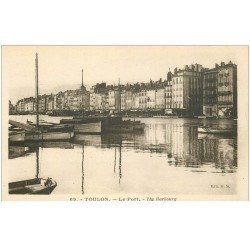 carte postale ancienne 83 TOULON. Le Port barques de Pêcheurs
