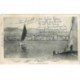 carte postale ancienne 83 TOULON. Le Quai Cronstadt 1903 barques de Pêcheurs