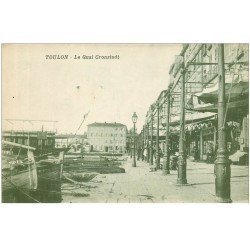 carte postale ancienne 83 TOULON. Le Quai Cronstadt 1916