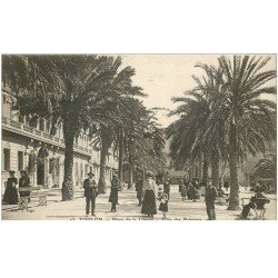 carte postale ancienne 83 TOULON. Place de la Liberté Allée des Palmiers 1915