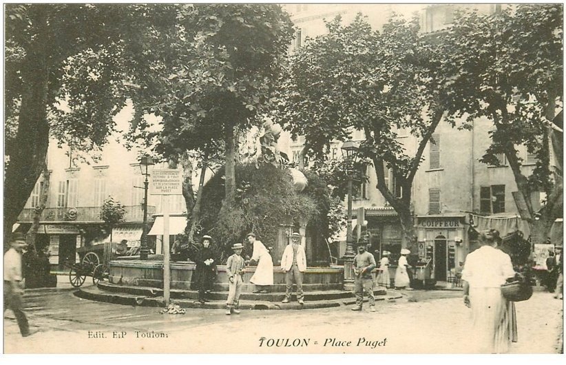 83 TOULON. Place Puget Coiffeur