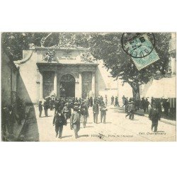 carte postale ancienne 83 TOULON. Porte Arsenal 1907