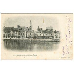 carte postale ancienne 14 HONFLEUR. Quai Sainte-Etienne 1903