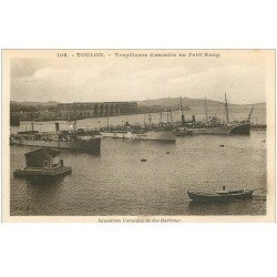 carte postale ancienne 83 TOULON. Torpilleurs d'Escadre au Petit Rang Navires de Guerre