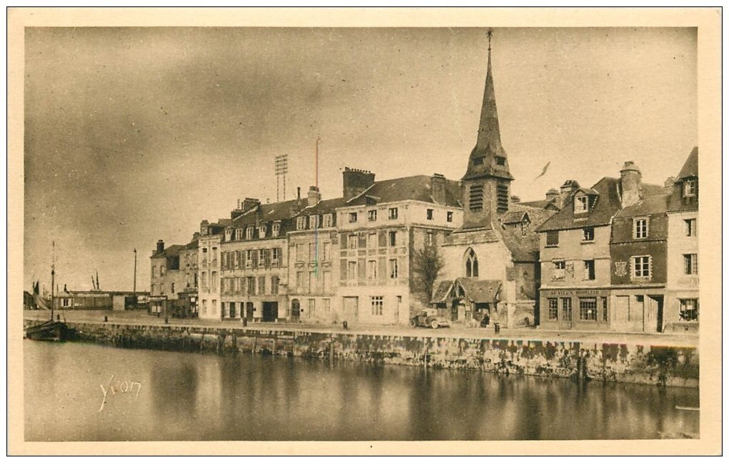 carte postale ancienne 14 HONFLEUR. Quai Saint-Etienne Bassin