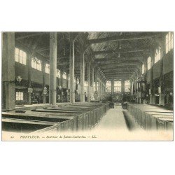 carte postale ancienne 14 HONFLEUR. Sainte-Catherine intérieur 29