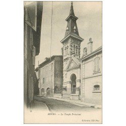 carte postale ancienne 01 BOURG. Le Temple Protestant. Carte pionnière vierge