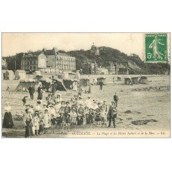 carte postale ancienne 14 HOULGATE. Hôtel Imbert et Plage 1913