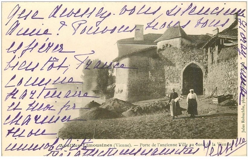 86 AVAILLES LIMOUZINE LIMOUSINES. Porte ancienne Ville 1903