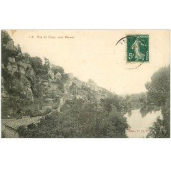 carte postale ancienne 86 BLOSSAC. Vue du Clain sous Blossac 1907