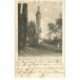 carte postale ancienne 86 CHATEAU LARCHER. Lanterne des Morts dans le Cimetière 1902