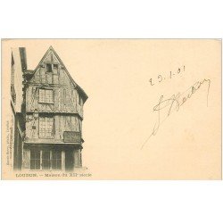 carte postale ancienne 86 LOUDUN. Maison ancienne du XII siècle 1901
