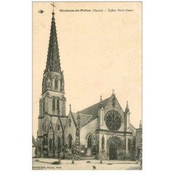 carte postale ancienne 86 MIREBEAU DE POITOU. Eglise Notre Dame 1932