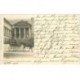carte postale ancienne 86 POITIERS. Carte Pionnière 1901 Péristyle du Palais de Justice et Attelage