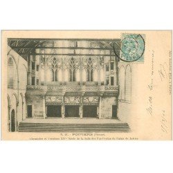 carte postale ancienne 86 POITIERS. Carte Pionnière 1904 Cheminées et Verrières Salle des Pas Perdus Palais de Justice