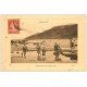 carte postale ancienne 14 HOULGATE. Pêcheurs de Crevettes 1918. Métiers de la Mer