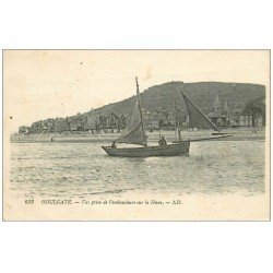 carte postale ancienne 14 HOULGATE. Pêcheurs embouchure de la Dives 1923