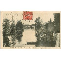 carte postale ancienne 86 POITIERS. Pont du Chemin de Fer route de Paris 1908