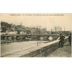 carte postale ancienne 86 POITIERS. Pont Joubert et Coteau des Dunes du Boulevard Bajon