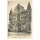 carte postale ancienne 86 POITIERS. Portail de Notre Dame animation