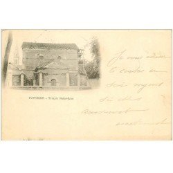 carte postale ancienne 86 POITIERS. Rare Carte Pionnière 1899 Temple Saint Jean 1899
