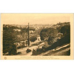 carte postale ancienne 86 POITIERS. Route de Paris aux Trois Fontaines Vallée du Clain du Trait Tabouleau 1923