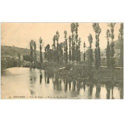 carte postale ancienne 86 POITIERS. Vue du Clain Pont de Rochereuil 1904