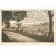 carte postale ancienne 14 HOULGATE. Route de Sarlabot femme avec chien 1934