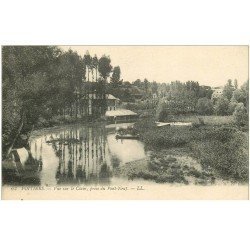 carte postale ancienne 86 POITIERS. Vue sur le Clain prise du Pont Neuf avec Pêcheurs en barque