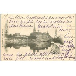 carte postale ancienne 86 SAINT SAVIN SUR GARTEMPE. Moulin et ancienne Abbaye 1903