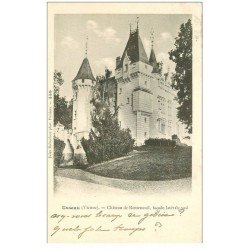 carte postale ancienne 86 USSEAU. Château de Remeneuil 1902
