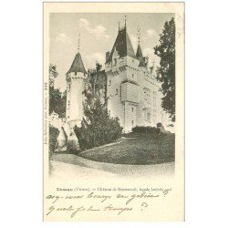 carte postale ancienne 86 USSEAU. Château de Remeneuil 1902