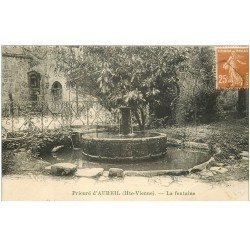 carte postale ancienne 87 AUREIL. La Fontaine du Prieuré