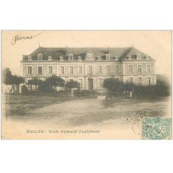 carte postale ancienne 87 BELLAC. Ecole Primaire Supérieure 1902