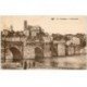 carte postale ancienne 87 LIMOGES. Abbessaille et animation sous le Pont