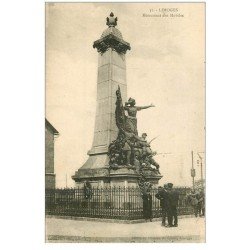 carte postale ancienne 87 LIMOGES. Monument des Mobiles