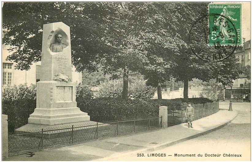 87 LIMOGES. Monument du Docteur Chénieux 1913