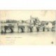 carte postale ancienne 87 LIMOGES. Pont et Cathédrale Saint Etienne 1902