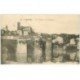 carte postale ancienne 87 LIMOGES. Pont et Cathédrale Saint Etienne avec Enfants 1923