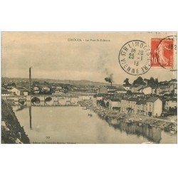 carte postale ancienne 87 LIMOGES. Pont Saint Etienne 1913