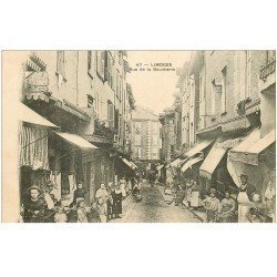 carte postale ancienne 87 LIMOGES. Rue de la Boucherie