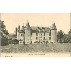 carte postale ancienne 87 NEXON. Le Château vers 1900