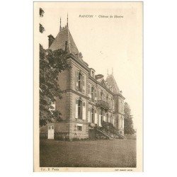 carte postale ancienne 87 RANCON. Château du Montru 1935