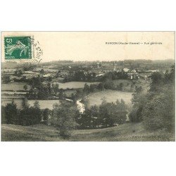 carte postale ancienne 87 RANCON. Le Village 1909