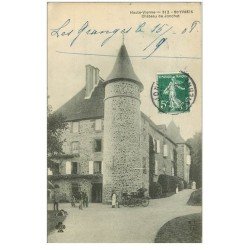carte postale ancienne 87 SAINT YRIEIX. Château de Jonchat 1908 belle animation