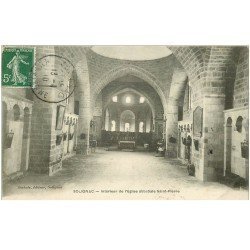 carte postale ancienne 87 SOLIGNAC. Eglise Saint Pierre 1910