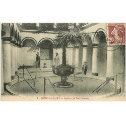 carte postale ancienne 88 BAINS LES BAINS. Bain Romain 1925 animation